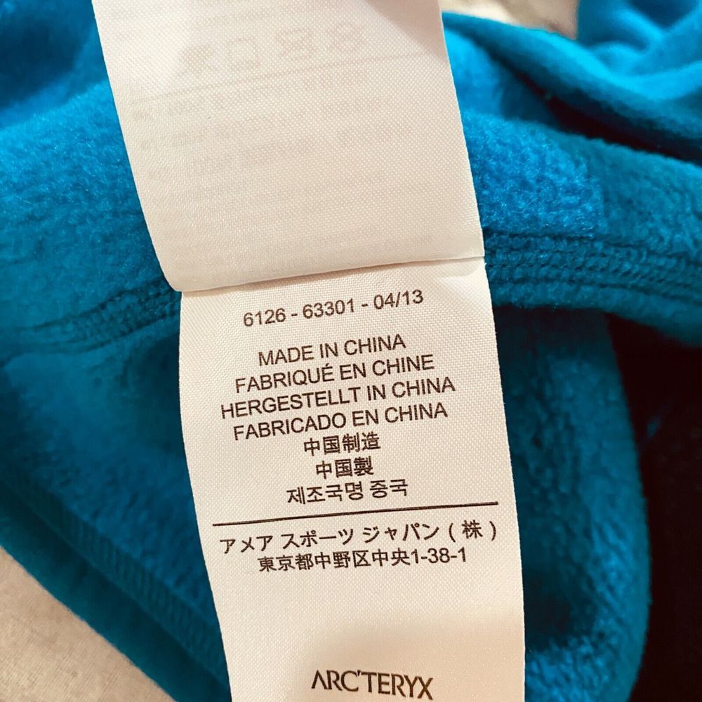 Arcteryx Womens Covert Cardigan Size L Polartec Fleece Full Zip Midweight Blue - Picture 11 of 12